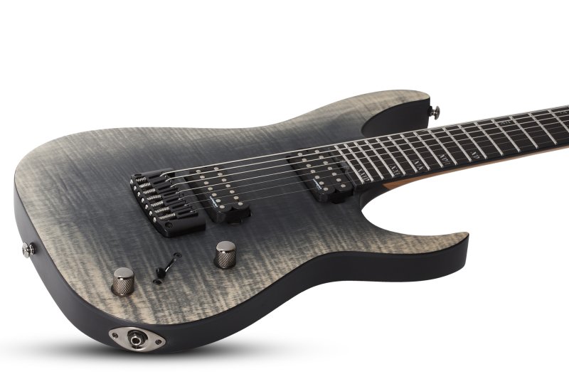 Banshee Mach-7 7-String Electric Guitar, Fallout Burst Finish - Image 12