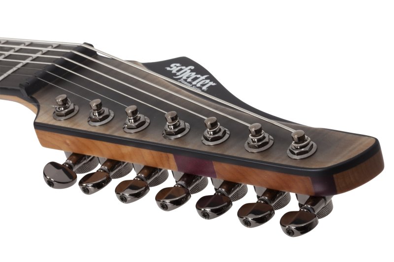 Banshee Mach-7 7-String Electric Guitar, Fallout Burst Finish - Image 8